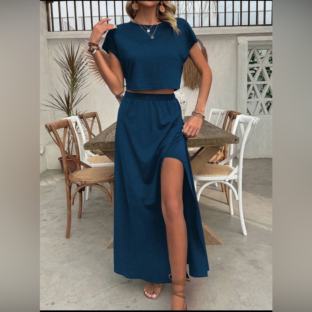 SHEIN Navy 2 piece set: never worn in size medium